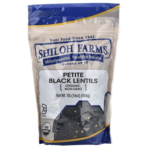 Organic Petite Black Lentils, 16 oz (454 g)