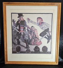 Norman Rockwell 1983 Waverly House Signed Lithograph 2183/2500 “SCHOOL PLAY” 