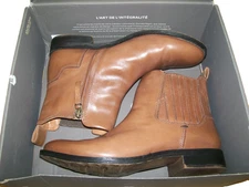 New in Box Franco Sarto *Waxton* Hazelnut Brown Leather Ankle Boots Women's 9