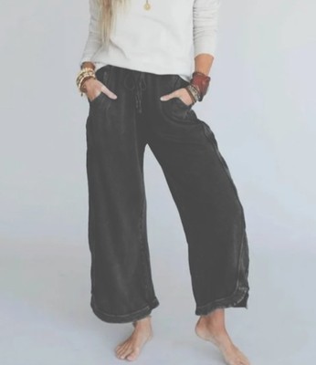 Three Bird Nest Women's So Comfy Wide Leg Cropped Pants Women s Size Small 
