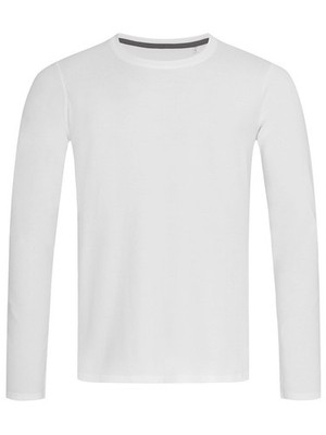 STEDMAN T-Shirt CLIVE LONG SLEEVE Herren aus Langarm Jersey WHITE