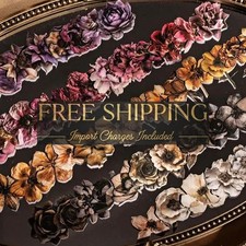 Dried Flower PET Stickers for Scrapbooking  Journaling 25pcs 