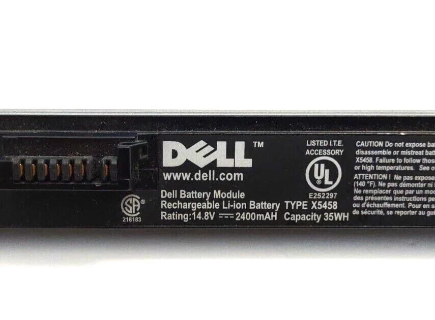 戴尔 X5458 电池 14.8 伏 35 瓦时锂离子正版原始设备制造商原装 — 第 2/3 张图片