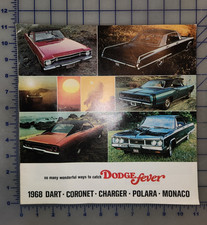 1968 Dodge Full Line Brochure Original Dart Coronet Charger 1968 Dodge Full Line Brochure Original Dart Coronet Charger