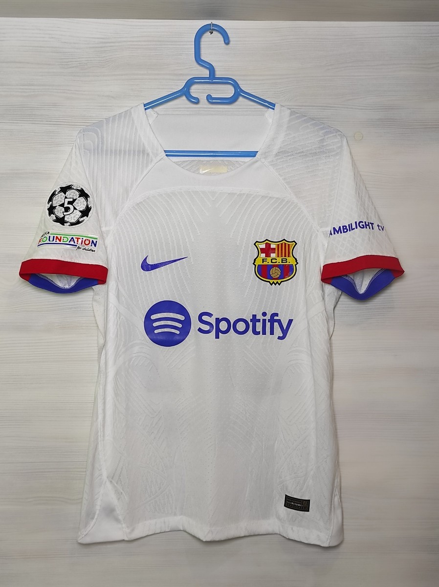 39 H.FORT BARCELONA FC 2023-24 AWAY SHIRT NIKE JERSEY SOCCER SIZE