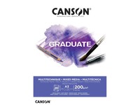 Canson Studienblock Graduate Mixed Media, Weiß, Din A3 1 Bis 40 Stk Spare 50%