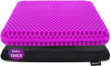 Gel Seat Cushion for Long Sitting Extra Thick Gel Cushion for Wheelchair....