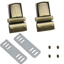 2 PCS Metal Tuck Lock Closure Clasp Catch Fasteners Handbag Purse Hardware