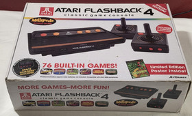 Atari Flashback 4 76 Games Console 2 Wireless Controllers Boxed Tested
