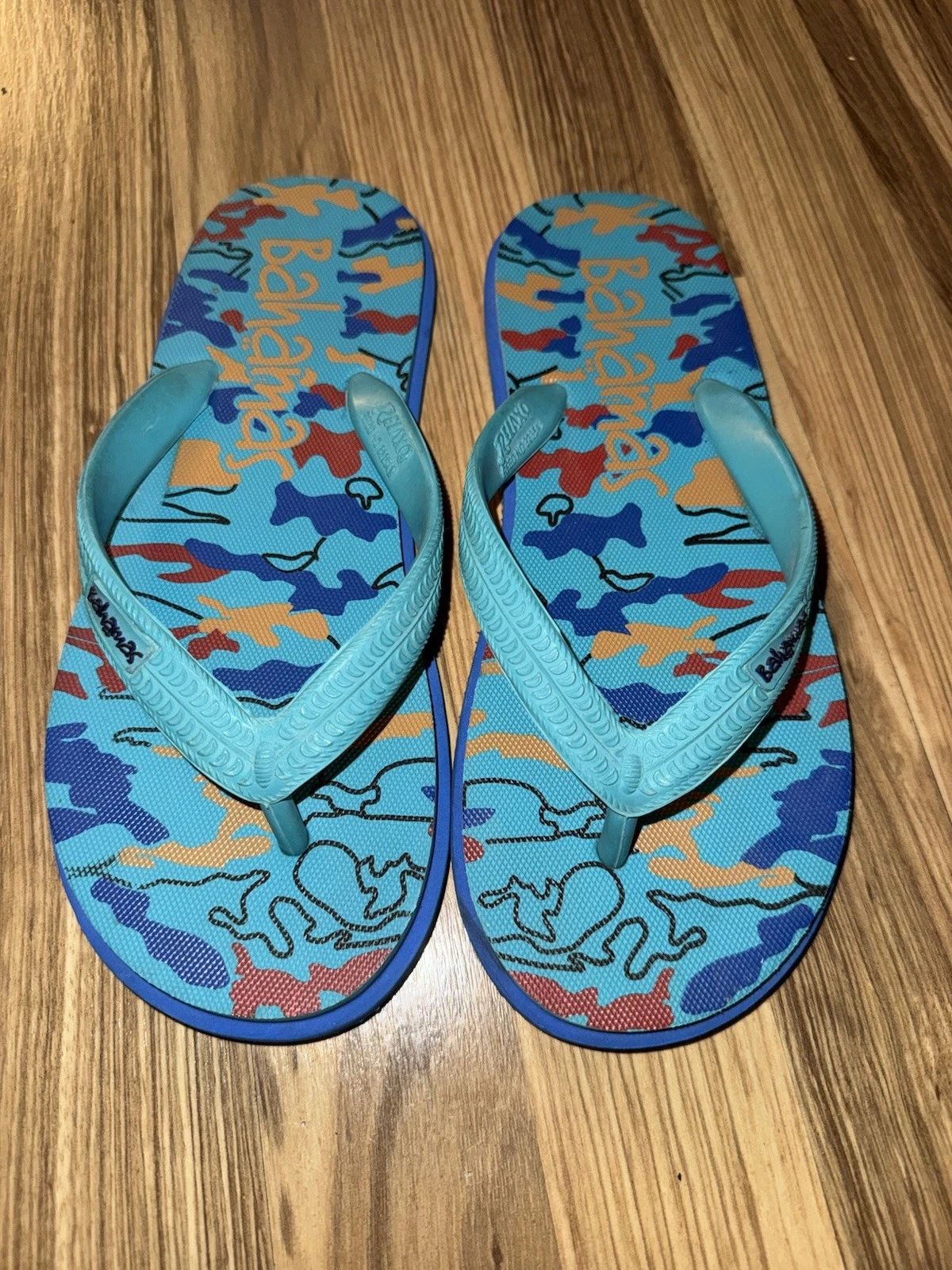 Relaxo Bahama’s Flip Flops Men’s Sz Large BHG-33 Turquoise Blue
Opens in a new window or tab