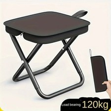 Portable Folding Stool Outdoor Camping Fishing Seat Heavy Duty Chair with Handle