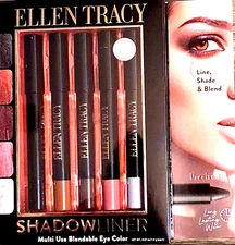 Ellen Tracy Shadowliner 5 Multi Use Blendable Eye Crayons 1.9g each NEW!!