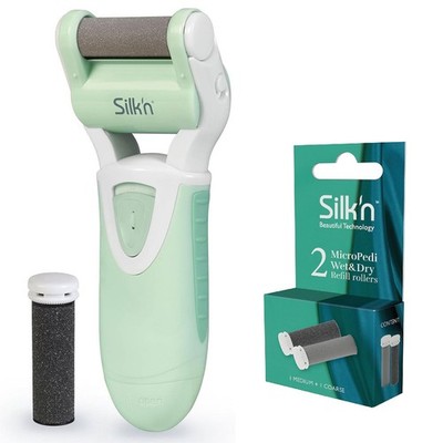 Silk`n MicroPedi Hornhautentferner MPW1PE1001 elektrisches Fußpflegegerät 