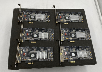 LOT OF 6 SYBA SY-PEX40008 PL-0802DT1 4-port SATA PCI-Express RAID Card