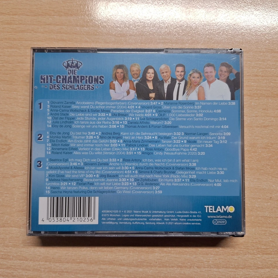 Die Hit-Champions Des Schlagers 3 CD neu noch verpackt - Bild 2 von 2