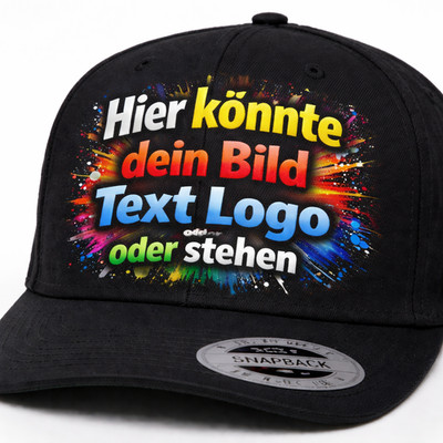 Personalisiertes Snapback Herren Frauen  deinen Still deinen Bild Logo Text