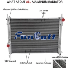3 Row Radiator Fits Ford Mustang 2015-2017 3.7L 2015-22 2015-20 5.0L/5.2L