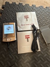    Vintage Palm Pilot Tungsten E1 w/ Stylus, CD, Charger E