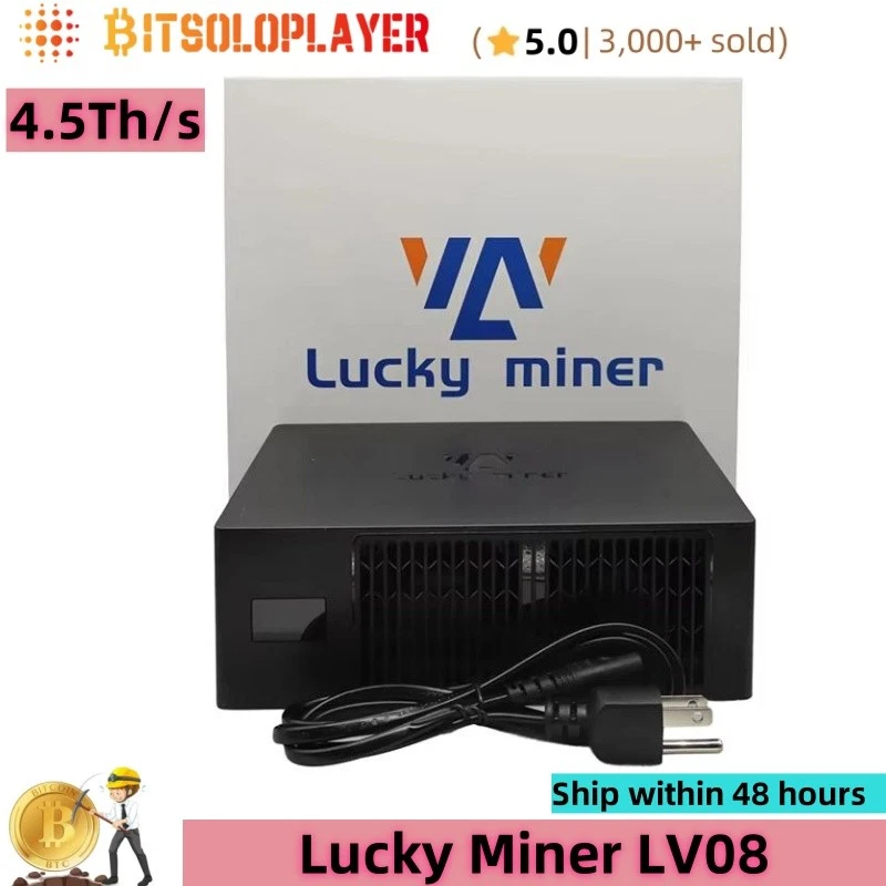 Lucky Miner LV08 4.5TH/S Bitcoin Solo Miner SHA256 BM1368 Asic BTC Lotto Mining - Bild 2 von 4