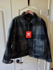 Filson Mackinaw Wool Work Jacket Graystone / Black Plaid - 2XL - NWT