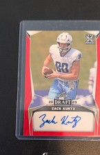 2023 Leaf Draft - Autographs Zack Kuntz #BA-ZK1 Red (AU, RC)