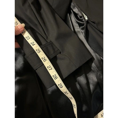 VTG 1993 Military Men’s DSCP All Weather Trench Coat Black 46XL W LINER Complete image 9