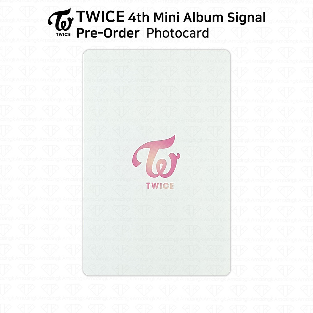TWICE 4th Album Signal PreOrder Photocard Sana Mina Nayeon