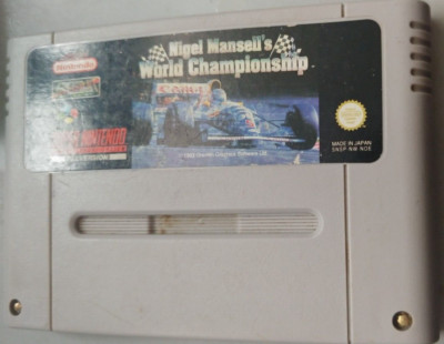 Nigel Mansell World Ch. (1991) Super Nintendo SNES (Modul) works classic 16-bit