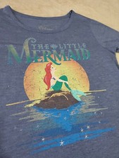 Vintage Disney Tshirt Little Mermaid LARGE rare short sleeve tee womens