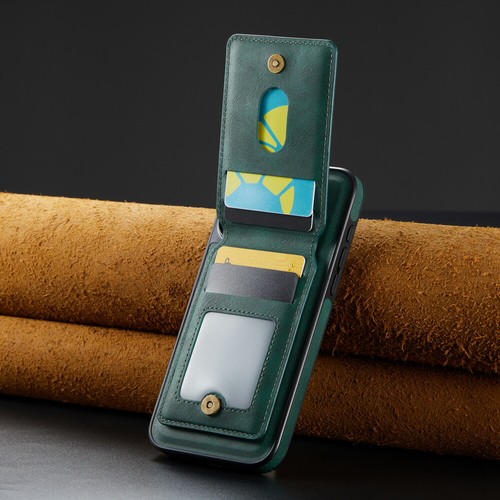 MagSafe Case For iPhone 12 13 14 15 16 with Magnetic Leather Wallet + Metal Ring - Zdjęcie 82 z 149