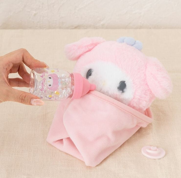 Sanrio Official My Melody Baby Plush Toy Baby Care Set Stuffed Toy ...