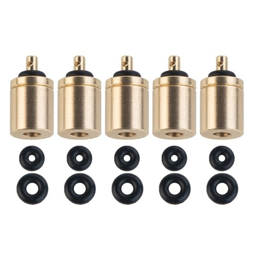 5 Pcs Butanes Refill Adapter Outdoor Camping Refill Adapter with O-rings