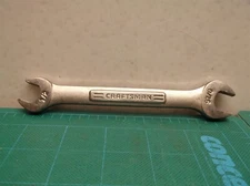 Craftsman USA Open End Wrench 1/2" x 9/16" SAE 44579 -V- Open Ring Spanner
