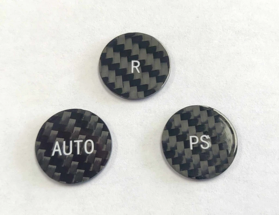 Fits Ferrari California 09-14 F1 Gear Button in Black Carbon Fiber Kit - Image 3 of 4