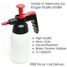 Klager Heavy Duty Brake Cleaner Bottle Pump Action Solvent Pressure Spray 1L