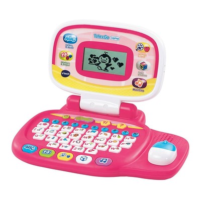 pink toy computer
