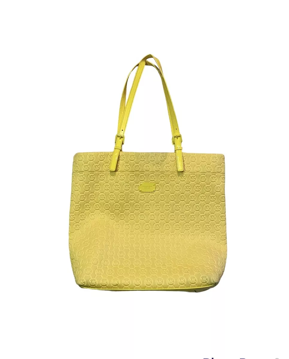 Michael kors sale monogram handbag yellow