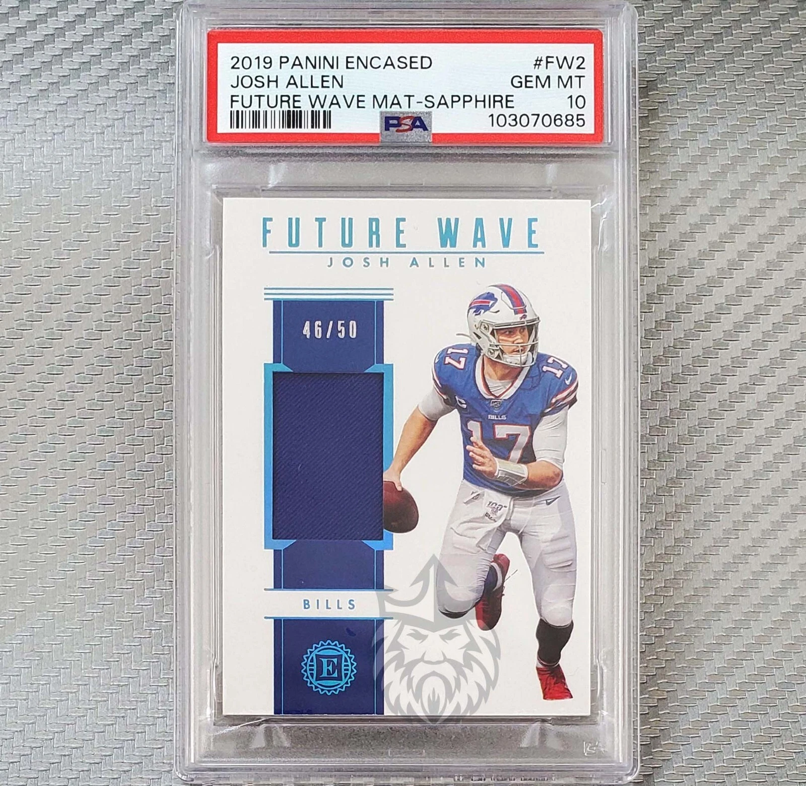 Josh Allen Panini Encased Future Wave Materials #FW2 Sapphire