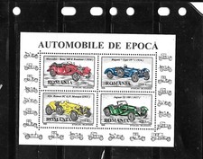 ROMANIA #4133 1996 CLASSIC CARS SOVENIR SHEET MNH MINT XF OLD PICTORIAL STAMPS