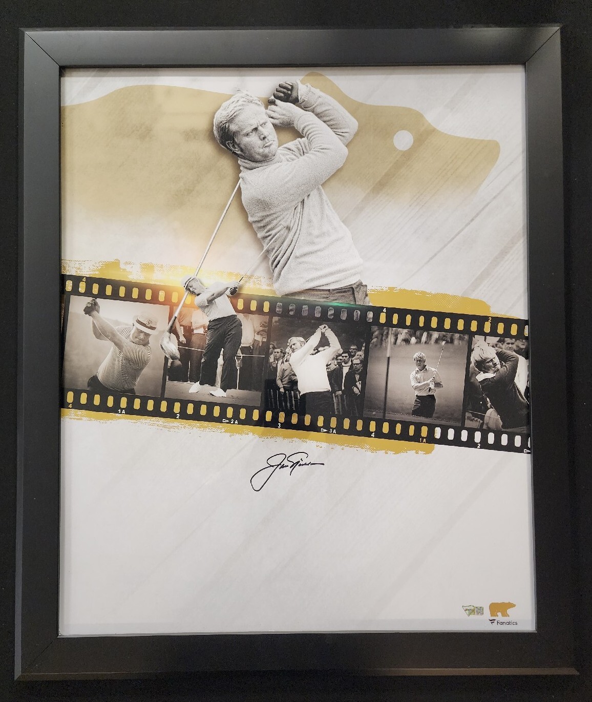 Jack Nicklaus Autographed Signed Framed 20x24 Collage Photo Golden Bear Fanatics 