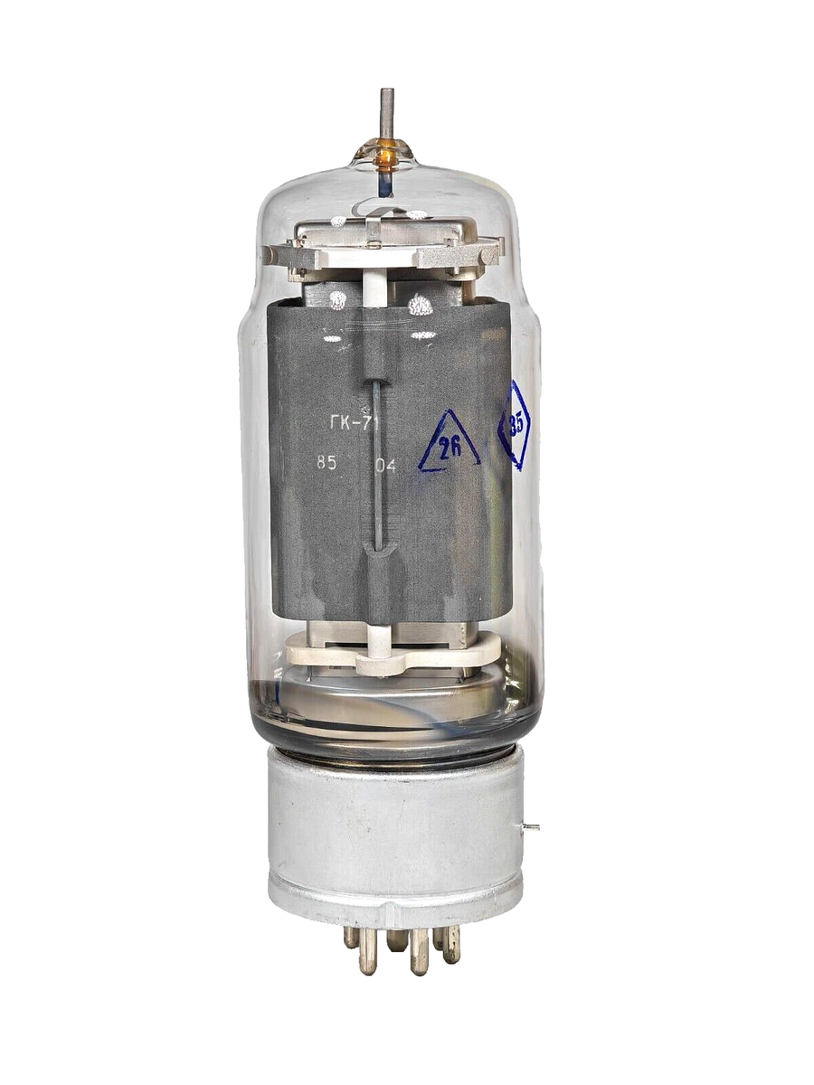 GK-71 GK71 Russian Power Pentode Tube OTK/RHOMBUS NEW IN BOX QTY-2