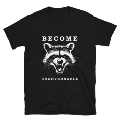 Become Ungovernable shirt Vintage Angry Raccoon T Shirt