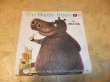 VTG 1960'S THE HAPPY HIPPO ARNOLD STANG MUSIC PETER PAN 45 RPM RECORD G-VG COND