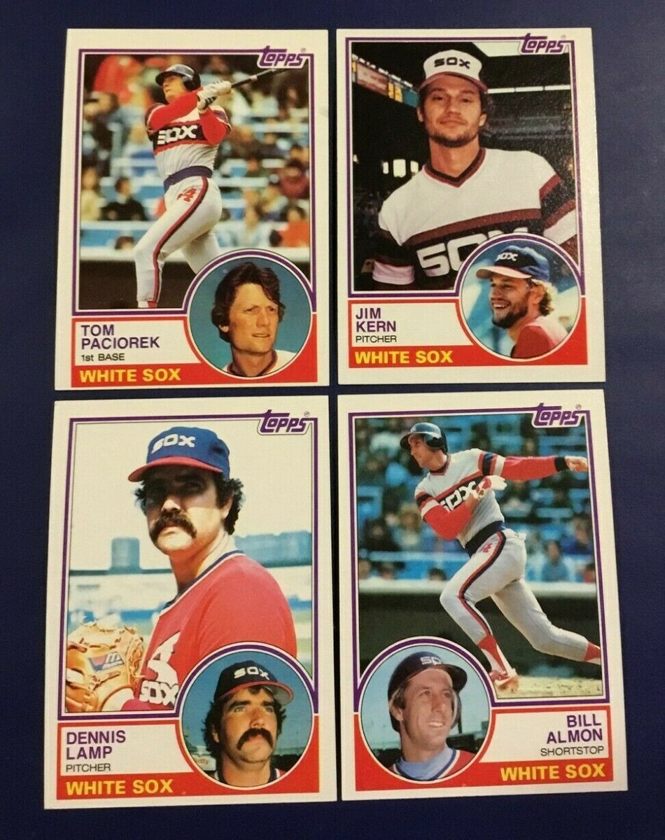 1983 Topps #72 #362 #434 #772 JIM KERN,PACIOREK,LAMP,ALMON