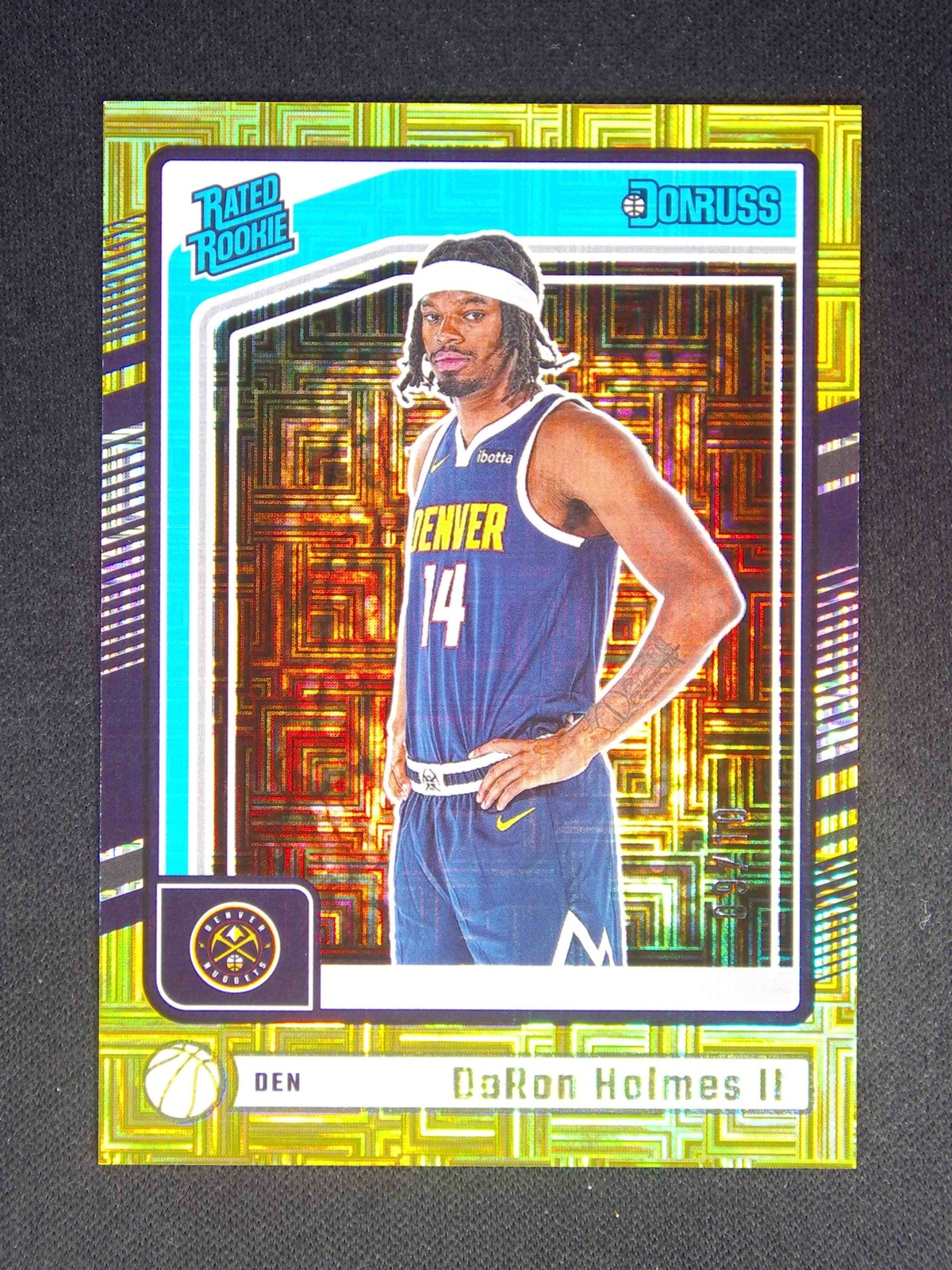 2024-25 Panini Donruss DaRon Holmes II #213 RC Rated Rookie Gold Choice /10