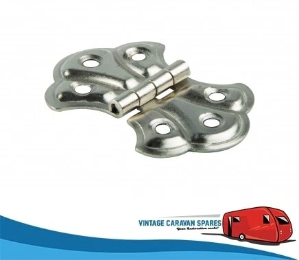 Caravan Butterfly Hinges Small x 4 Vintage H0123 - Picture 1 of 2