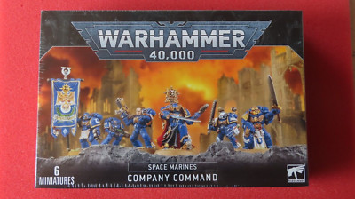 Games Workshop Warhammer 40k Space Marines Company Command Squad Neu BNIB WH40K