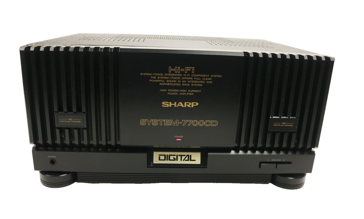 Sharp System 7700CD High Power High HI FI Integrated Digital