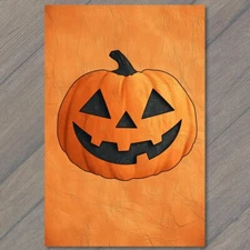 Art Print Halloween Pumpkin Cute Orange Jack-O-Lantern Adorable Spooky Fall Fun