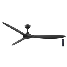 72 In. Indoor/Outdoor Smart Ceiling Fan Dual Mount Matte Black w/ Remote Control